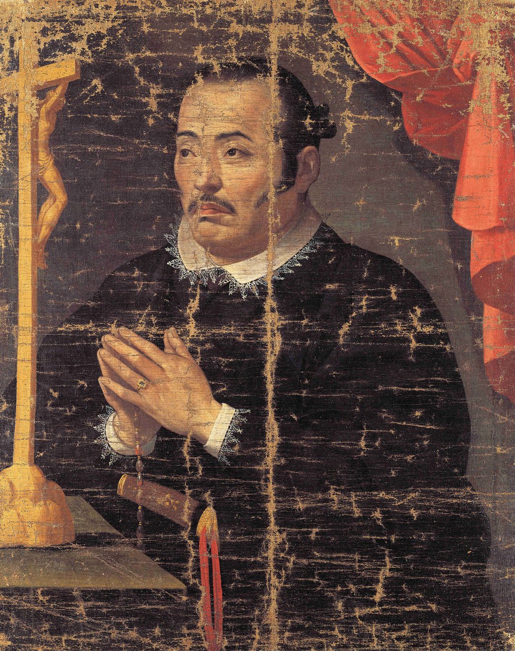 Portrait of Hasekura at prayer