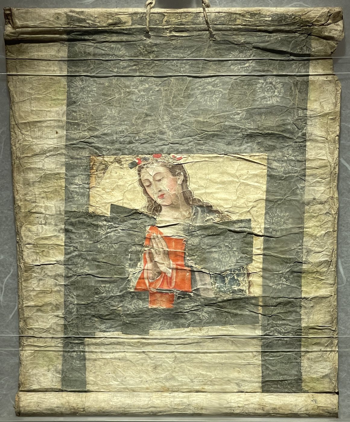 Our Lady of the Snows, a hanging scroll painting of the Virgin
